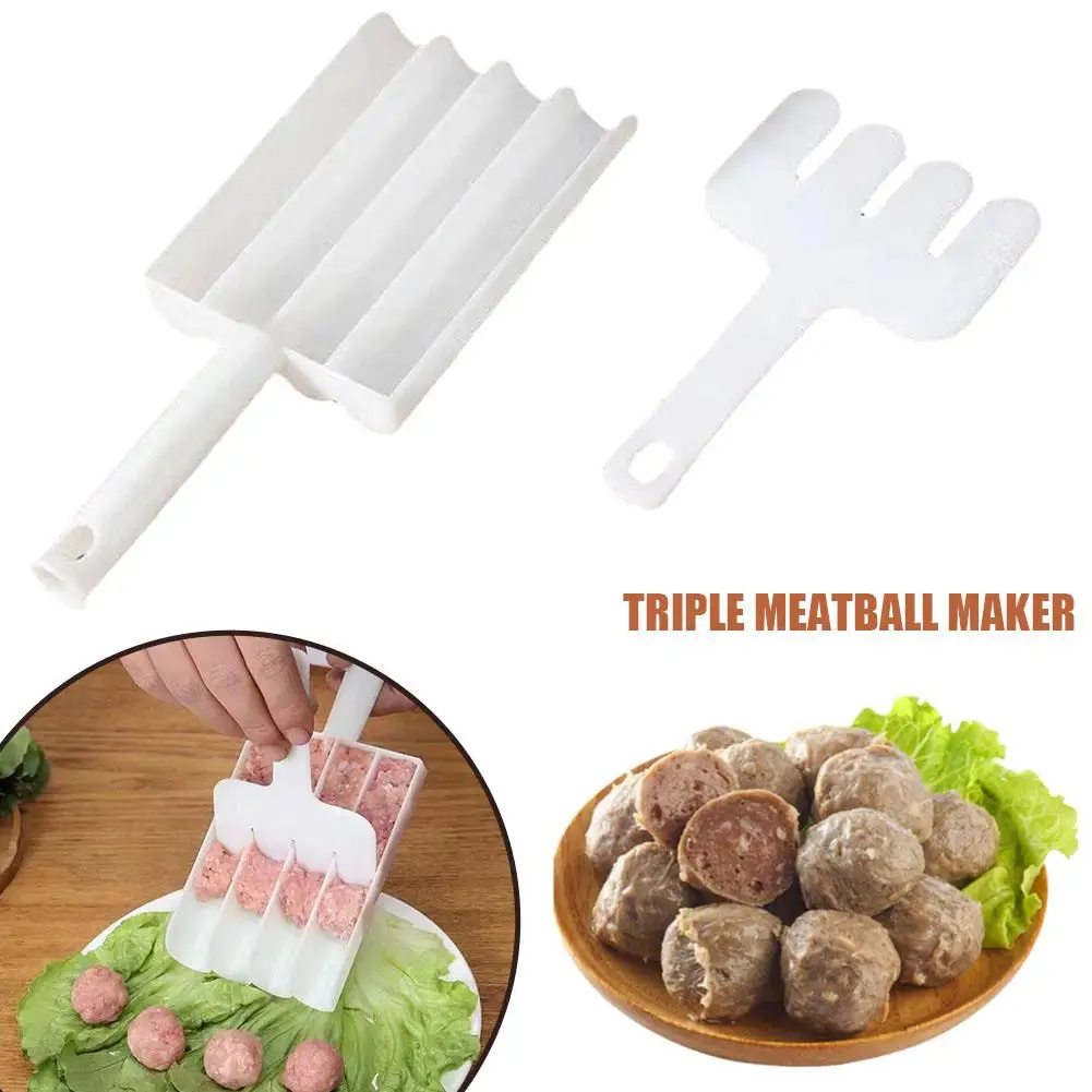 kitchen quadruple rice meat dumpling machine fish meatball household mold plastic spoon meat filling processing