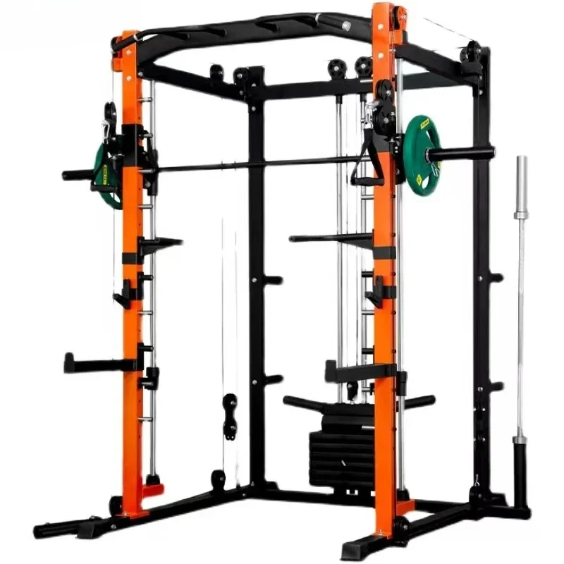 Home fitness equipment Smith machine squat rack multi-function trainer