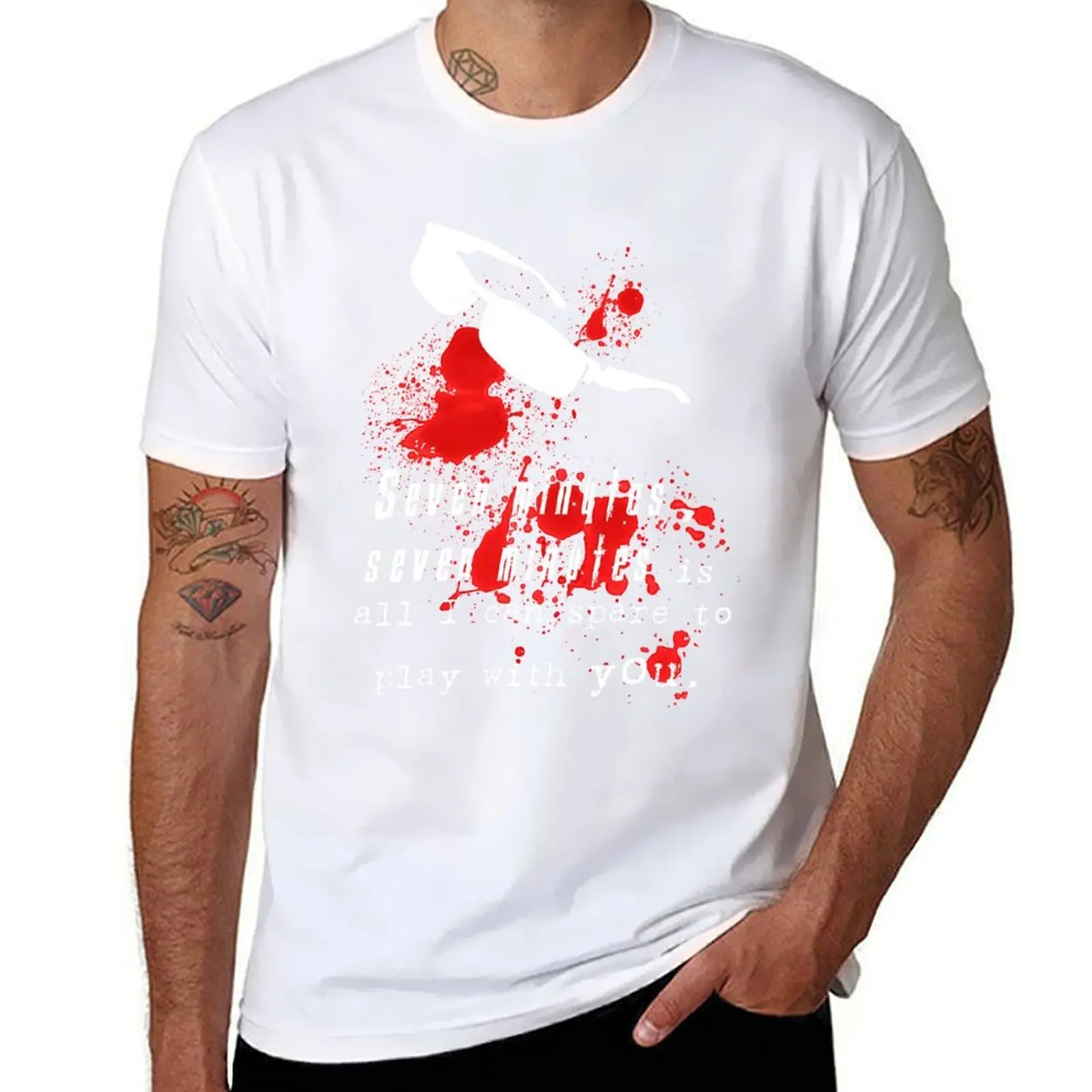 

Seven Minutes , Wesker Quote T-Shirt t shirts cotton 100% t shirt man luxury T-Shirt