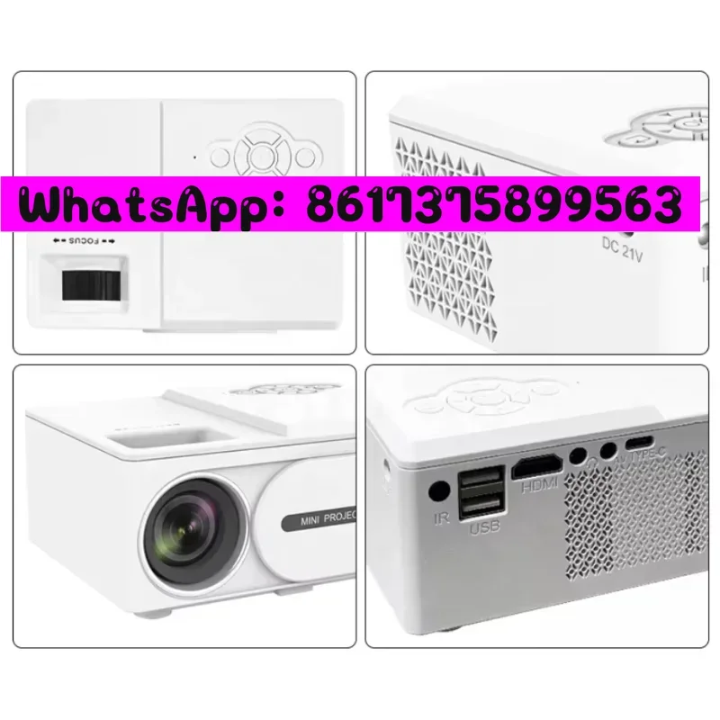 2024 Smallest 800x480p Resolution LCD Multi-media Mini Pocket Home Theater Gift Projector