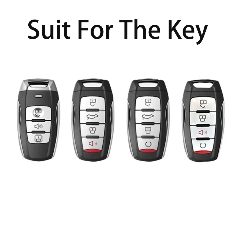 Car Styling for Great Wall Haval DARGO Big Dog Hover H6 H7 H4 H9 F5 F7 H2S Smart Key Case Cover 3 4 Button Key Holder Fob Chain