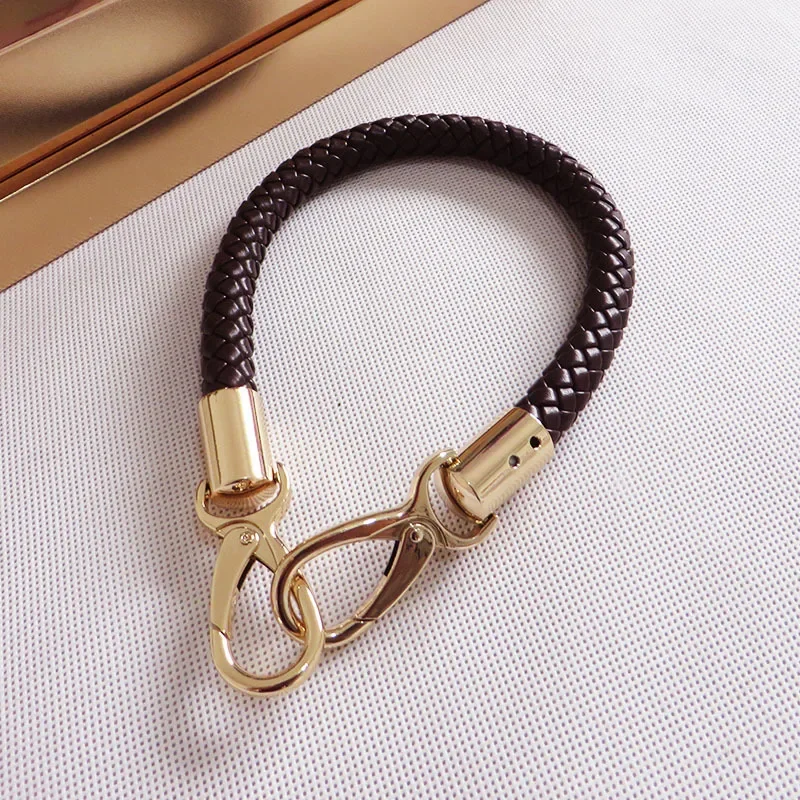 

1-2pcs 30-60cm High Quality Leather Bag Handles Braided Rope Detachable Shoulder Bags Strap Replacement Handbag Accessories Part