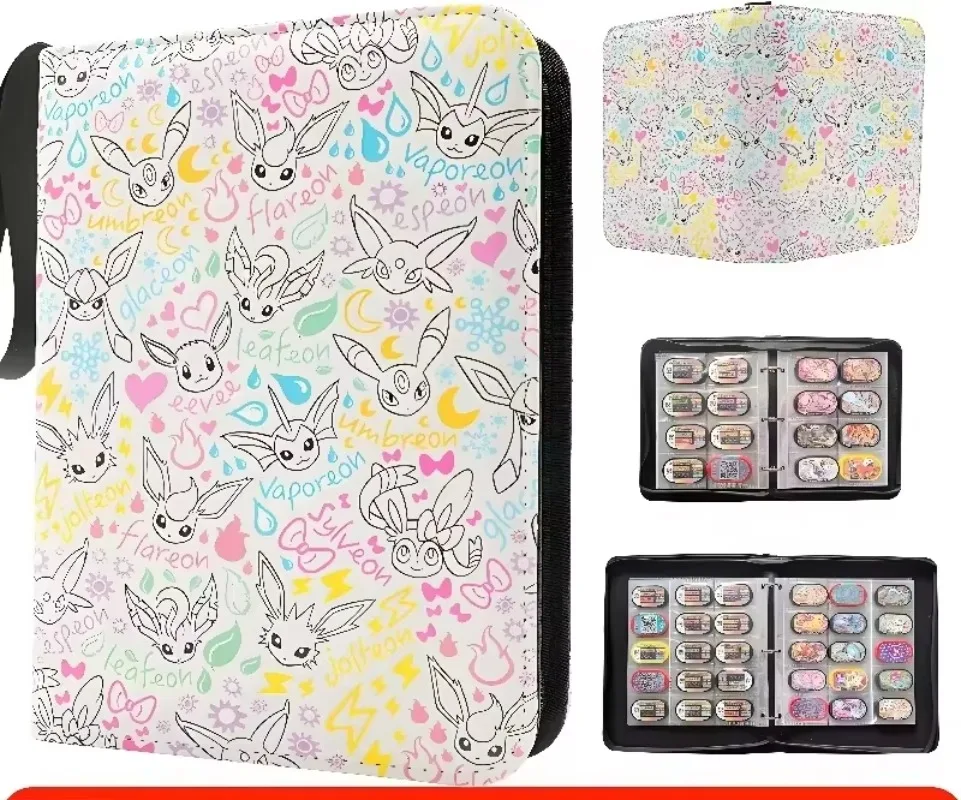 In Stock Trading Card Binder Waterproof Zipper Pu Leather Collection Album Holder Fits Up To 165 Cards For Collectors