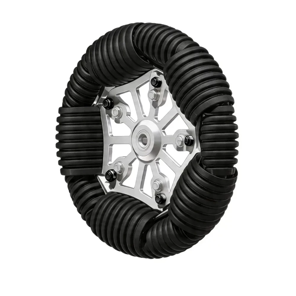 12 Inch Omnidirectional Wheel 305mm 120kg Load Capacity Aluminum Alloy Rubber Tire for AGV Robot Smart Car