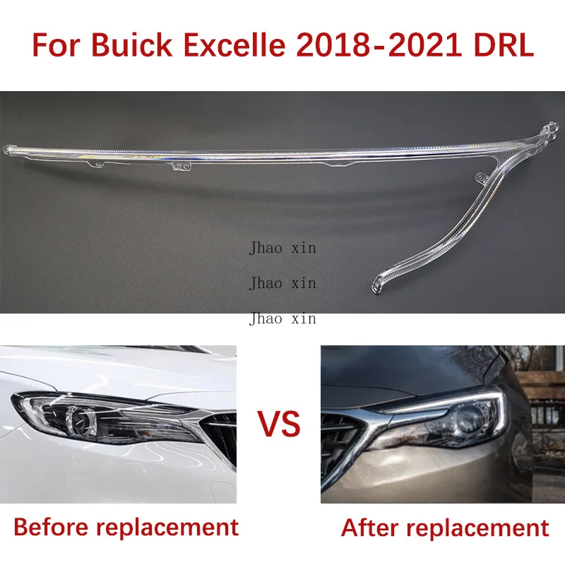 Turn Signal Light Source Module For Buick Excelle 2018-2021 White Ballast Guide Strip Car Headlight DRL Guide Strip Angel Eye