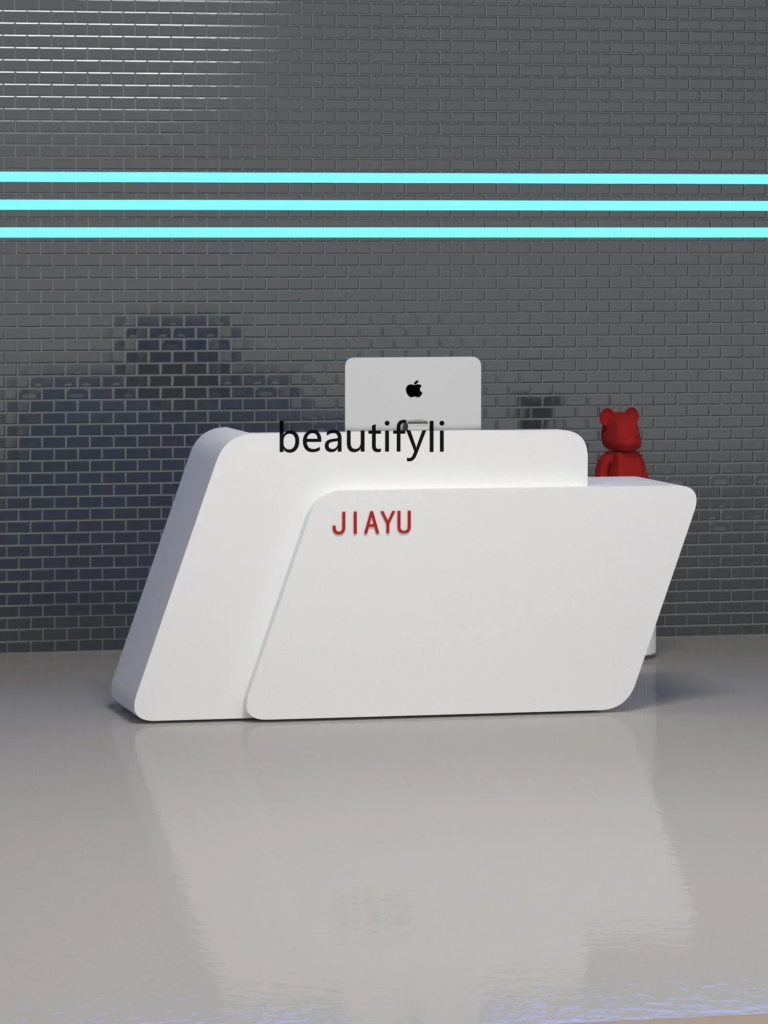 Company Reception Desk Creative Paint Front Desk Clothing Store Beauty Salon Counter Cashier