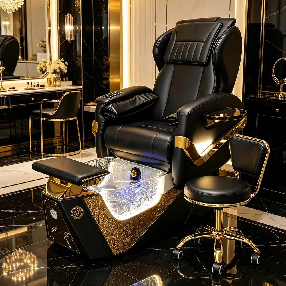 Beauty Salon Furniture Massage Surfing Foot Spa Pedicure Chair with Bowl