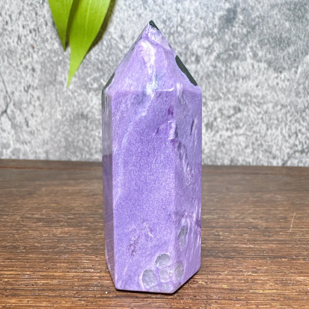 Natural Charoite Crystal Tower Colorful Flashing High-Quality Obelisk Prismatic Gemstone Mineral Rare Collectible Gift