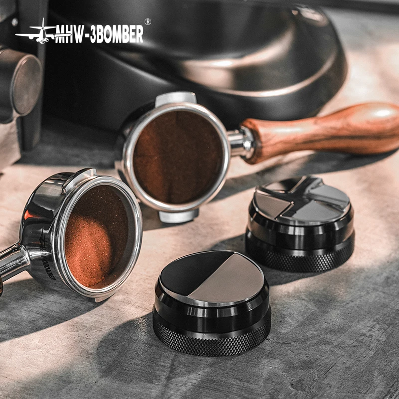 

Coffee Tamper 51/53/58mm Espresso Tamper Stainless Steel Base Coffee Distributor Barista Distribution Tools Coffee Tamping Press