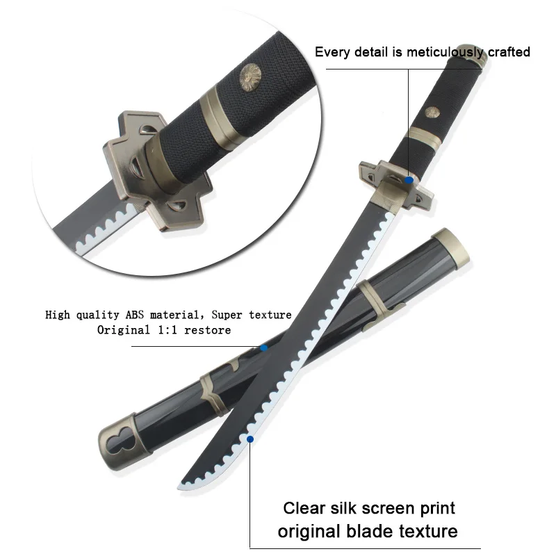 60 سنتيمتر/30 بوصة 3 قطعة مجموعات رورونوا زورو كاتانا أنيمي السيوف إنما سلاح الدعامة تأثيري Shusui Sandai kitetsu Ichimonji