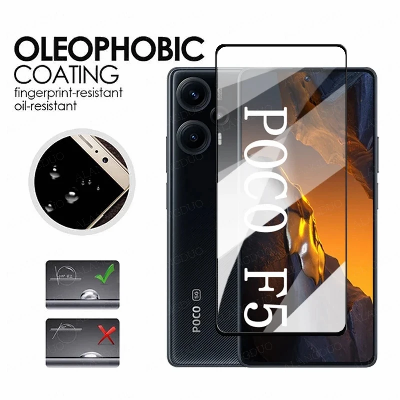 2in1 Tempered Glass For Xiaomi Poco F5 Pro Camera Lens Screen Protector For Xiaomi Poco X5 Pro F5 X5 pro Lens Protective Glass