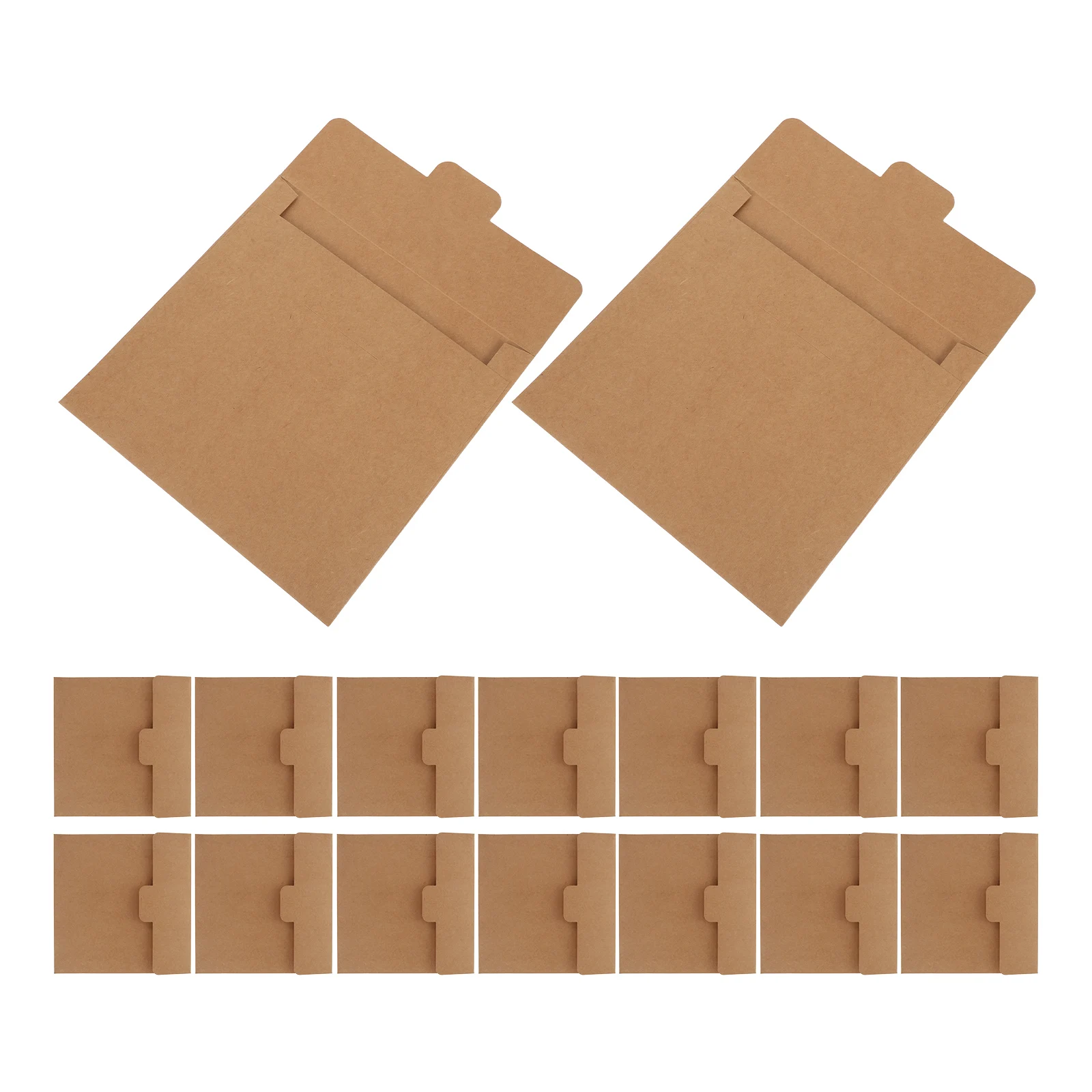

20 Pcs Cow Card Paper Bag DIY Craft Envelopes Square Kraft for Scrapbooking Key Chain Brown Packet