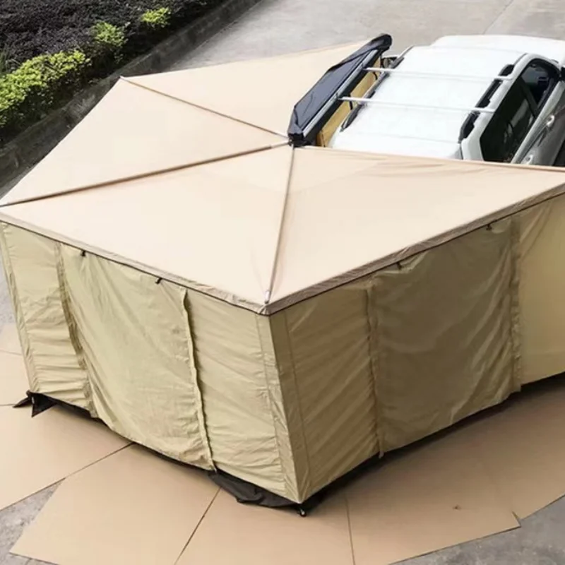 2M Best-selling Outdoor 4x4 Waterproof Awning 270 Free Standing Car Side Awning