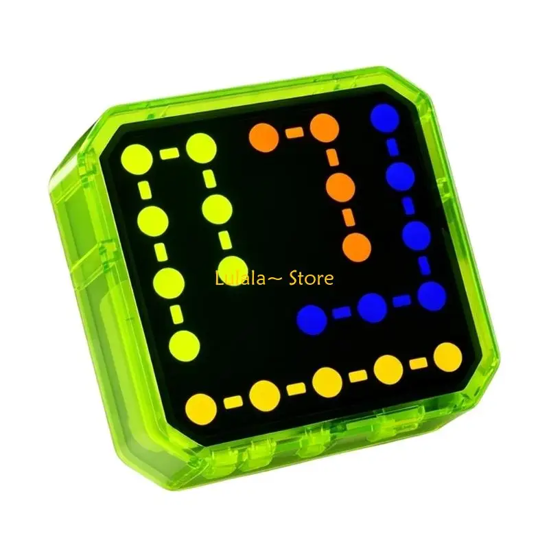 Y4QA Handheld LED Puzzle Game with 3 Modes and 500 Bright Puzzles