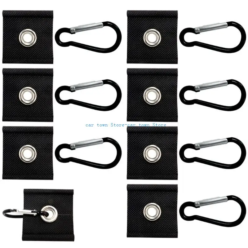 

RXJE Nylon Pack Awning Tent Hangers for Travel Trailers Motorhomes 5/6mm & 7/8mm Rails, Double Weave for Additional Strength