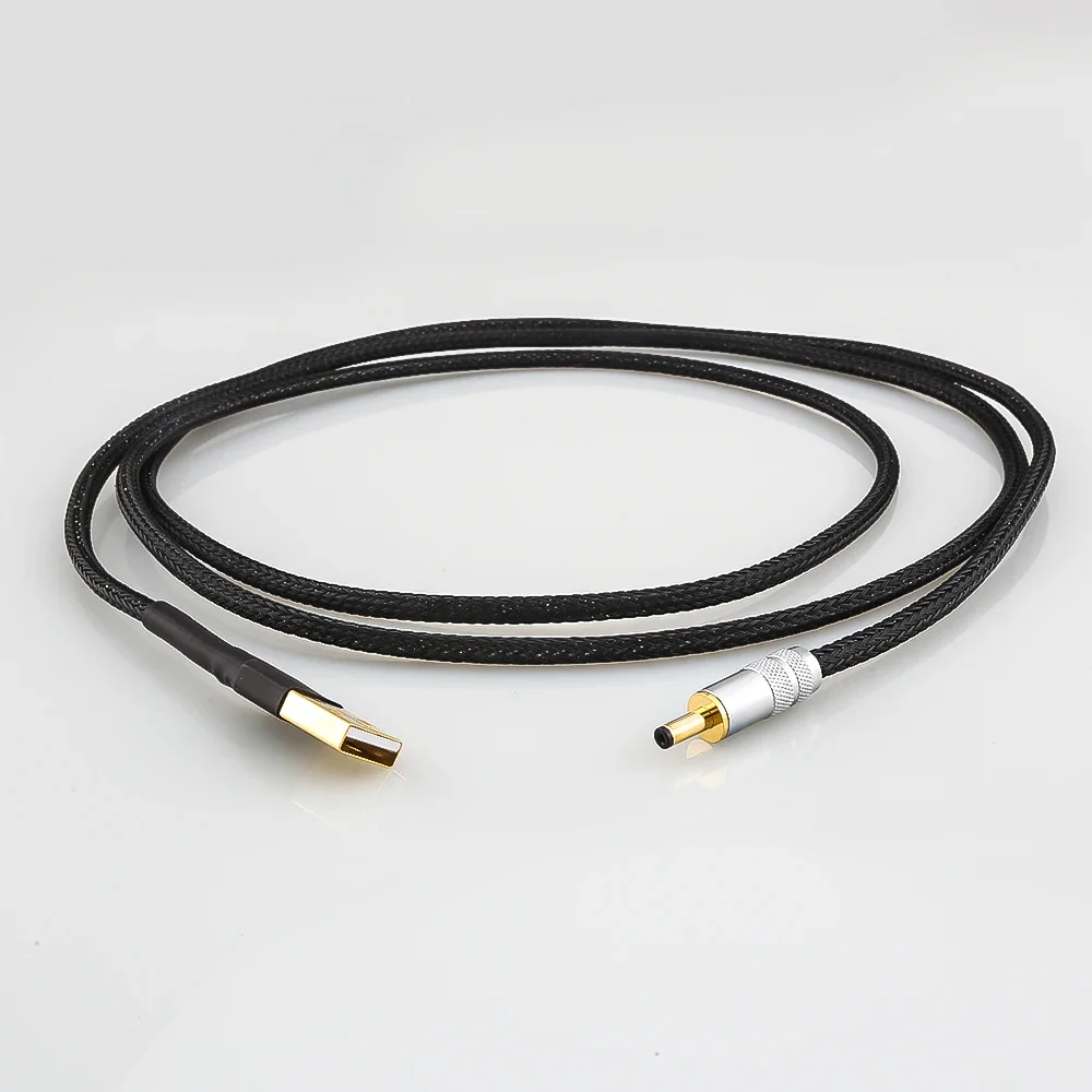 Audiocrast-GX16-2 de plata pura 4N 0,8 de 99.998% mm a DC25, 12V, 0.5A, CA/CC, amplificador de Phono, Cable de salida de fuente de alimentación lineal