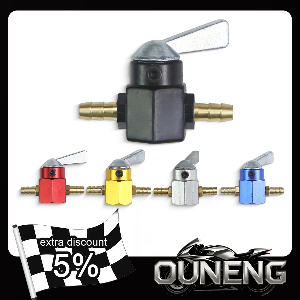 

For ATV Motorcycle Accessories 6mm 8mm Universal Motorcycle Modified On-OFF Petcock Fuel Switch Inline In-Line Petrol / Fuel Tap
