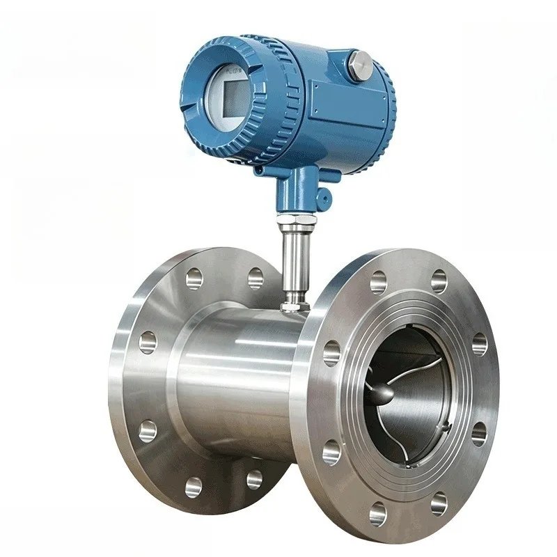 High Speed Response Turbine Flowmeter Liquid Threaded Flange Type Micro High Purity Digital Display Speed