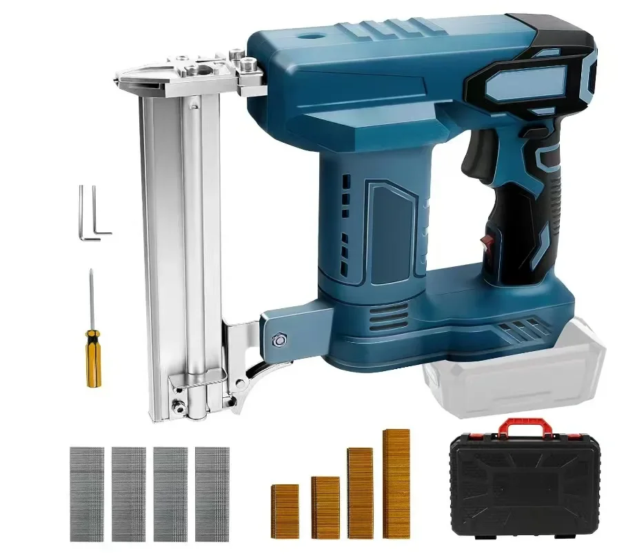 Customized Color Li-ion Battery Power Electrical F30 Brad Nailer with 422J/1022J Stapler Gun for Woodworking Furniture Tool