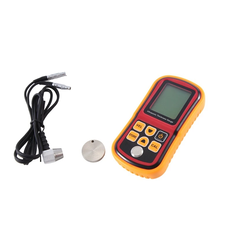 

Ultrasonic Thickness Gauge Digital LCD Ultrasonic Thickness Meter Tester Gauge GM100 1.2-225Mm(Steel) 0.1Mm Resolution