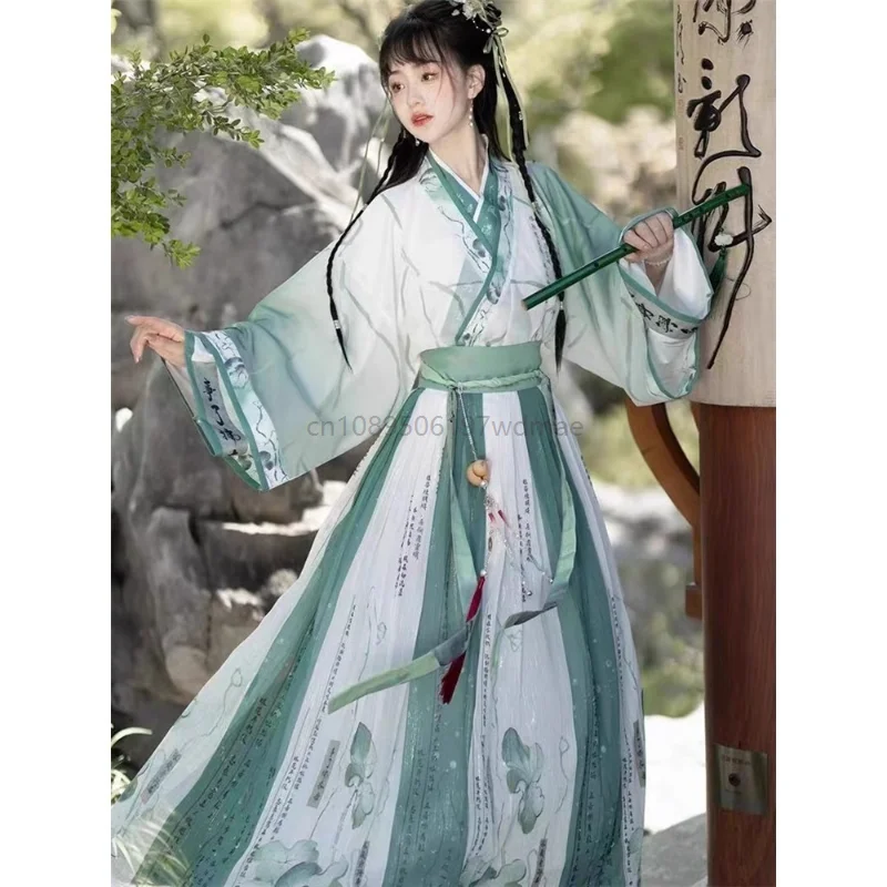 

Женский традиционный китайский костюм древней феи ханьфу, костюм династии Тан, женский винтажный танцевальный халат принцессы, костюм, платье