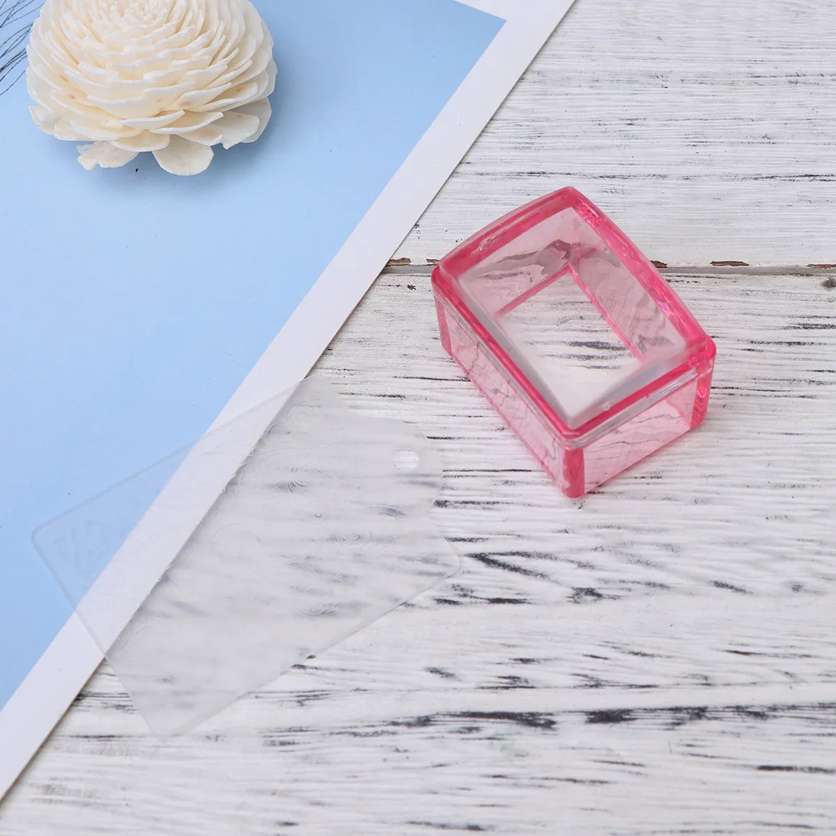 Clear Silicone Nail Art Stamper Set Includes Scraper for Precise Pattern Placement Easy Clean Manicure Stamping Tool Nail Polish