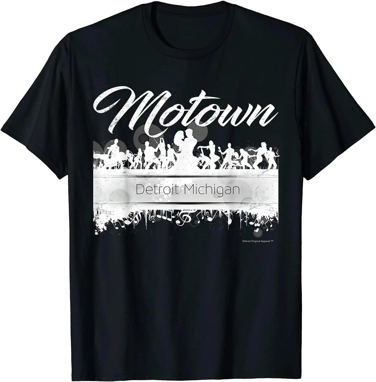 Motown Sound - Detroit  Distressed Vintage T-shirt High Quality 100%Cotton Short Sleeve