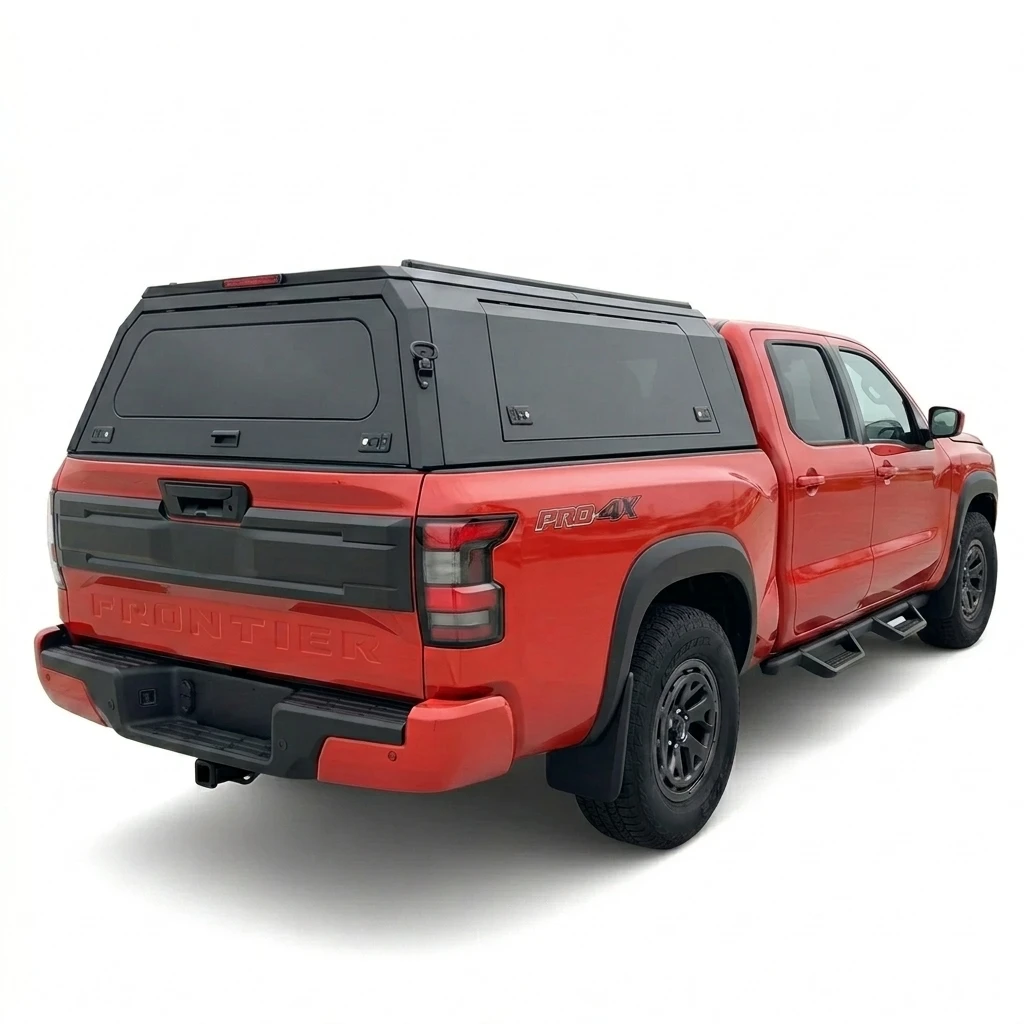 2024 New Design Frontier Pro 4X Pickup Truck Canopy High Quality Aluminum Truck Bed Topper Camper Shell Factory Direct