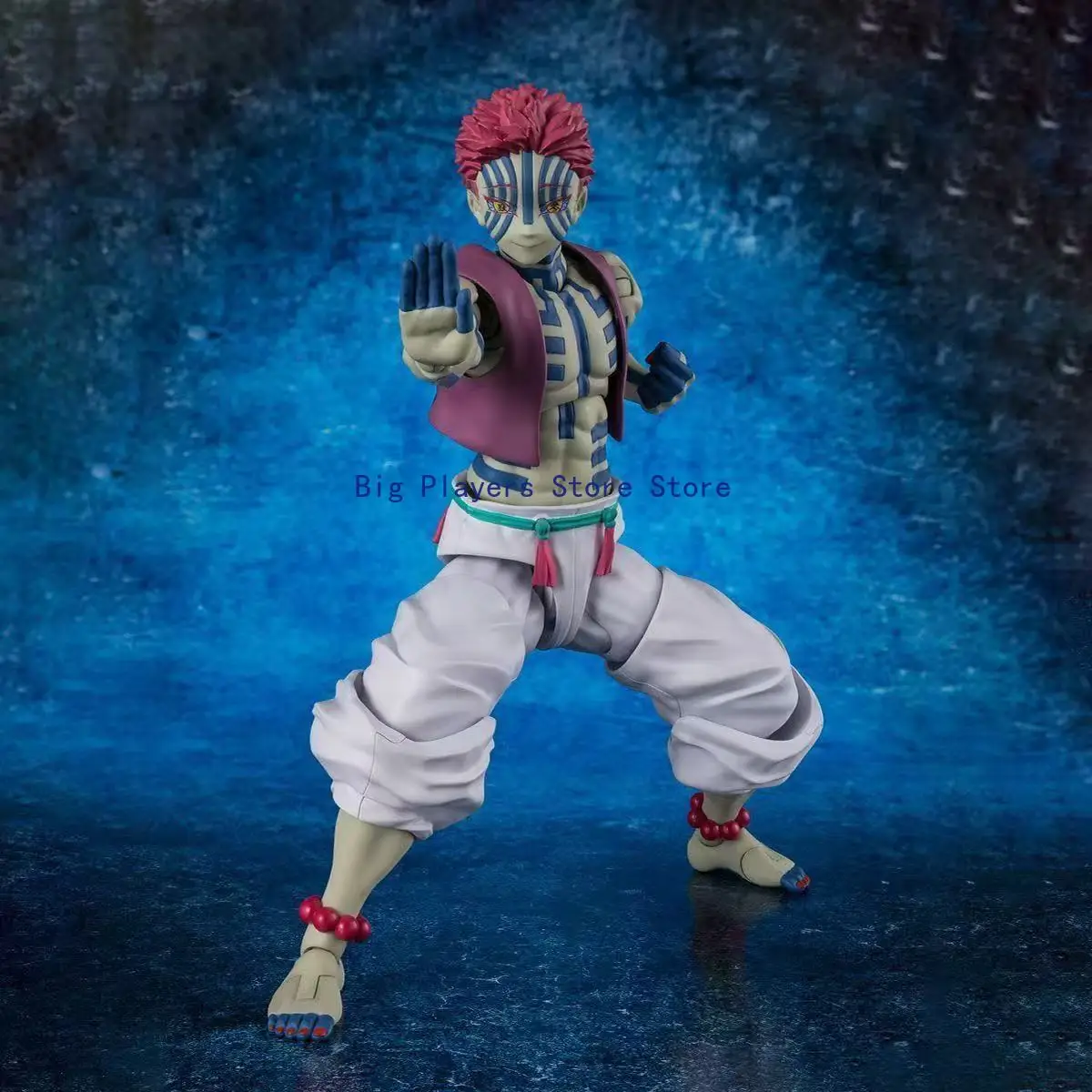Bandai SHF Demon Slayer Blade Akaza Winding String Three Movable Finished Product