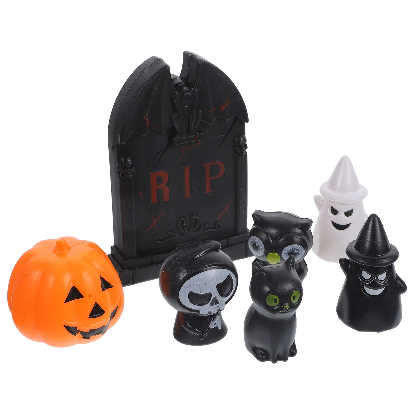

20pcs Decor Plastic naments Table Centerpiece Crafts Halloween Table Centerpiece Black Festival Party Reusable Toy