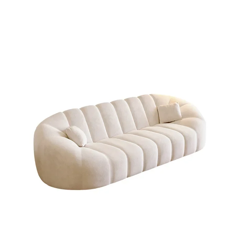 

Cream simple shell sofa modern living room furniture sofa high quality new design home sofa