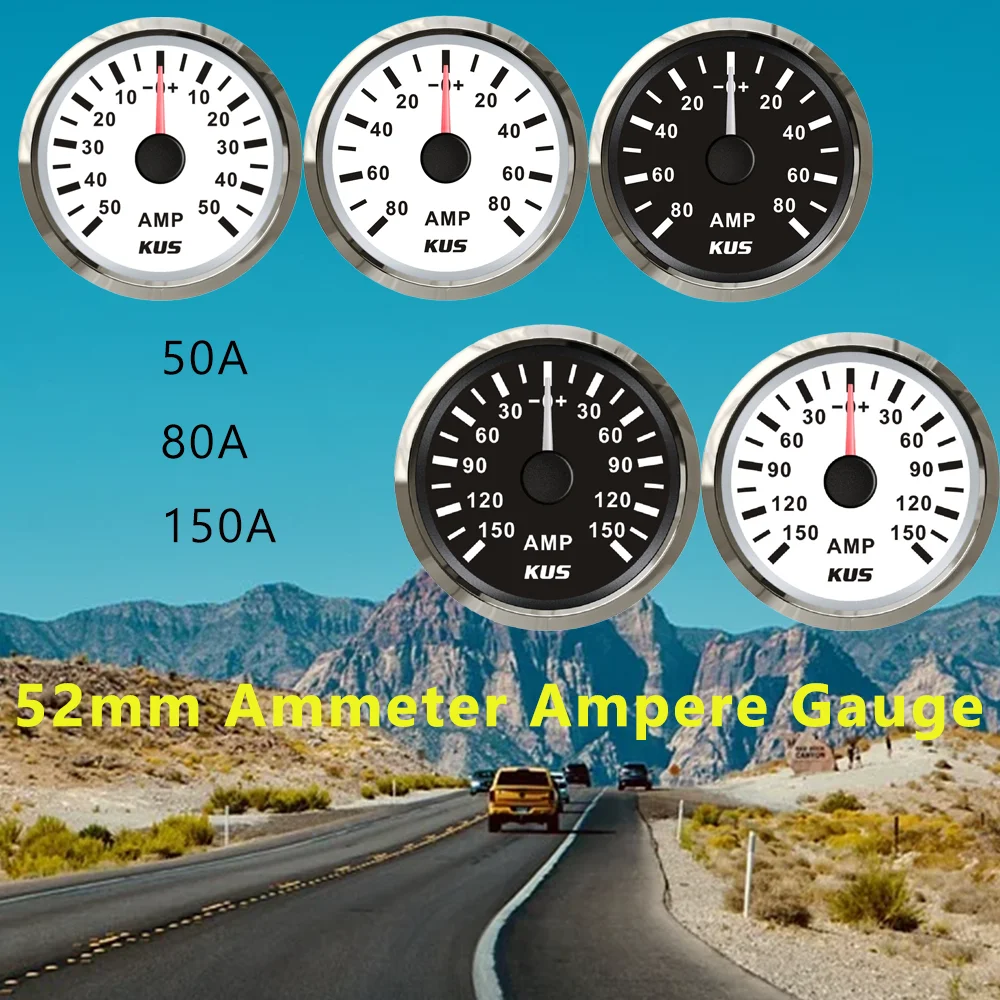 

Универсальный амперметр KUS, амперметр, амперметр 80 А с датчиком тока 52 мм (2 дюйма) с подсветкой