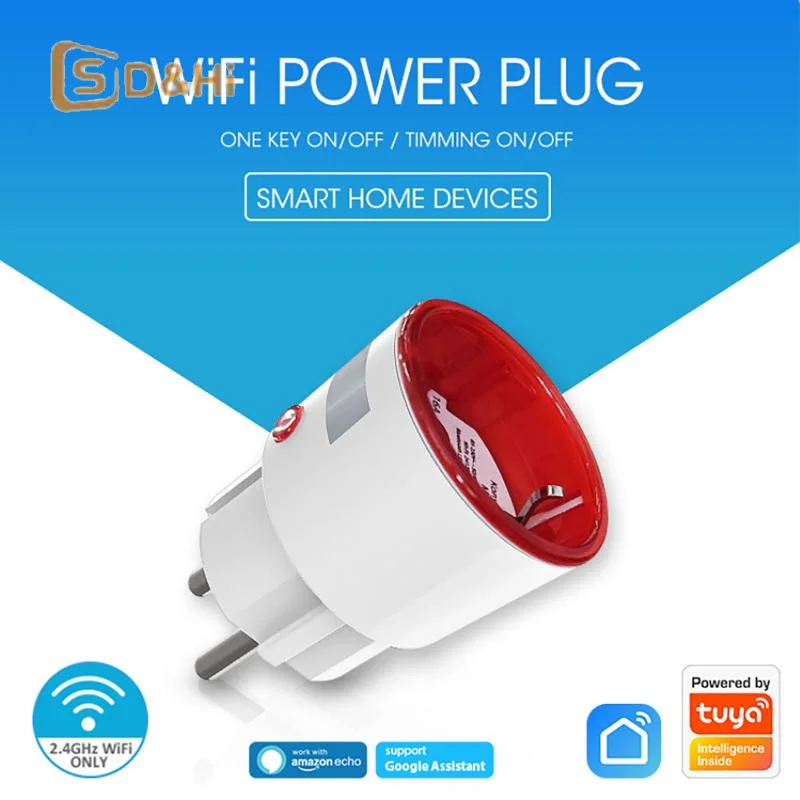 16A Tuya WIFI Power Plug 16A Zigbee 3.0 EU Smart Plug Socket With Power Monitor Function Mobile Phone Wireless Remote Control
