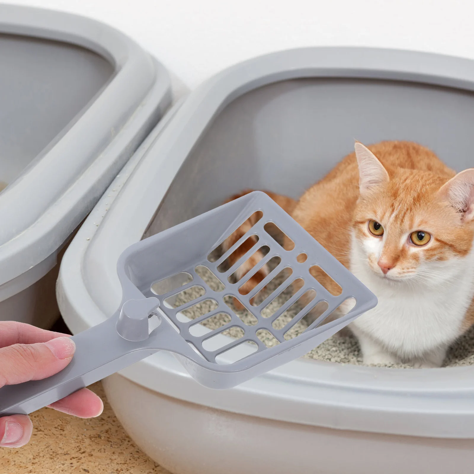 

Heavy Duty Cat Litter Scooper Oversized Design Comfortable Grip Durable Construction Litter Box Sifting Tool Pet Supplies