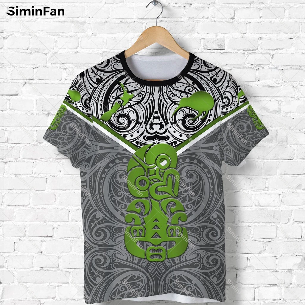 New Zealand Maori Rugby T-shirt 3D All Over Printed Mens Tshirts Male Summer Round Neck Tees Unisex Shirts Female Casual Top