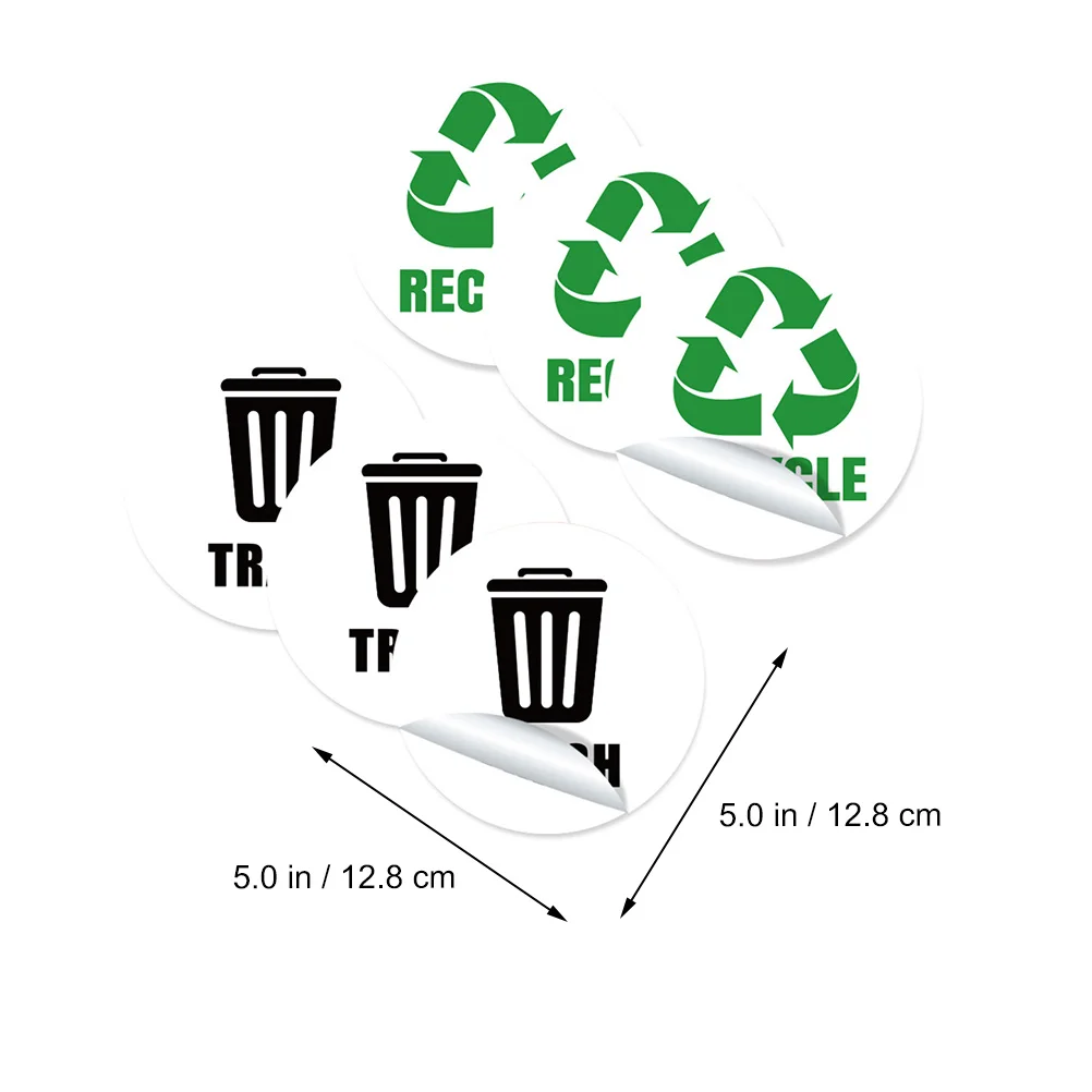 

Garbage Classification Label Trash Bin Sign General Waste Sticker Recycle Stickers Household Can Labels Pvc Kitchen