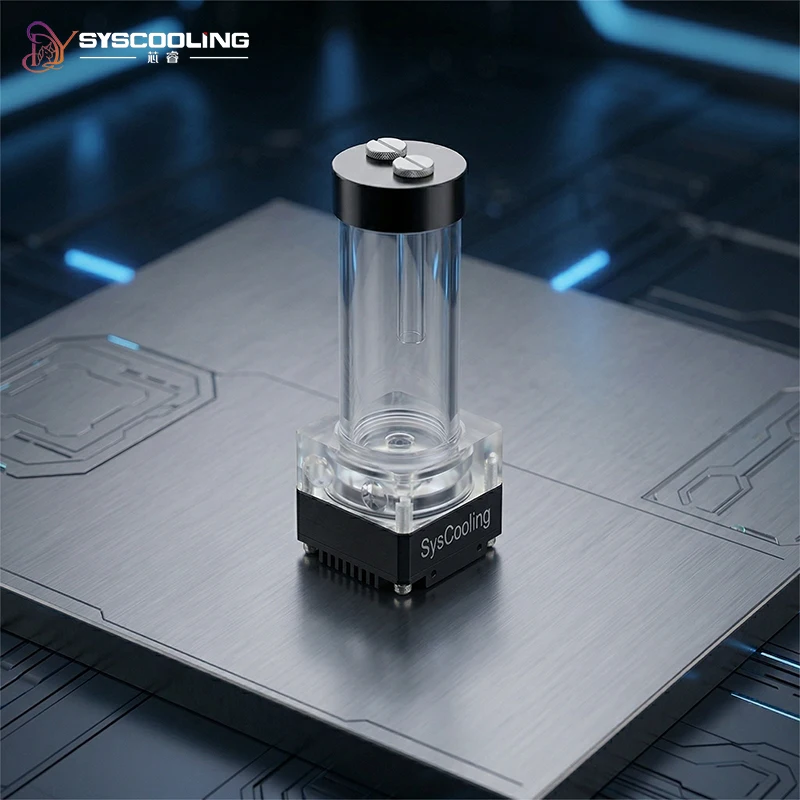 Pompa Syscooling P67D z zbiornikiem wodnym 65 100 130mm do chłodzenia wodnego PC DIY, obsługa regulacji prędkości PWM.