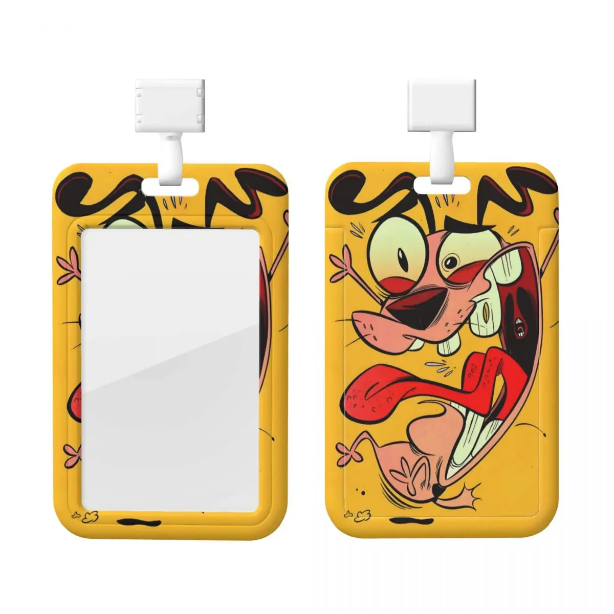 

Пользовательский ремешок C-Courage The Cowardly Dog, защита для удостоверения личности, бейдж-карта, студенческий ремешок для кампуса, держатель для карт, аксессуары для удостоверений