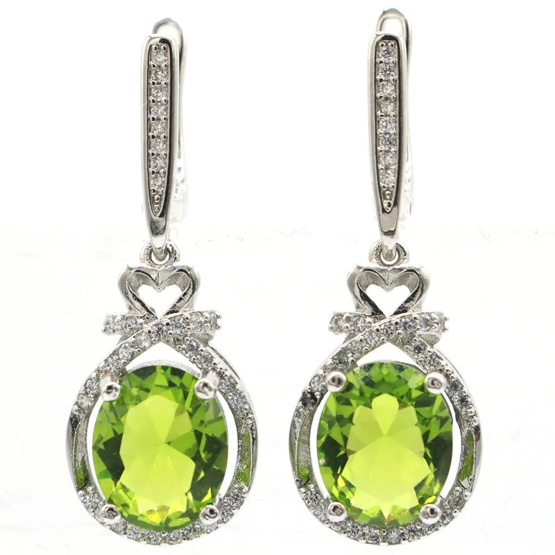 

7g Customized 925 SOLID STERLING SILVER Earrings Green Peridot Fire Rainbow Mystic Topaz Real Ruby Emerald Sapphire White CZ