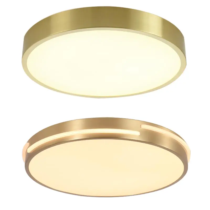 

2026 Modern Led Ceiling Lights Fixture Nordic Lamp Living Room Bedroom Dining Room Bathroom Decoration Home Lighting Real Copper