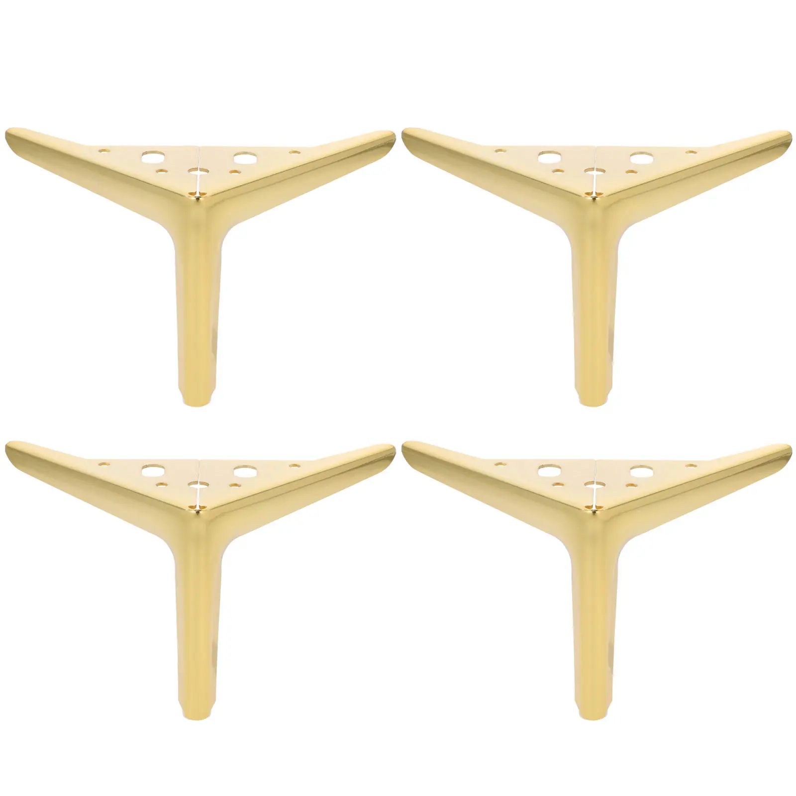 4 pcs Table Legs Furniture Replacement Sofa Cabinet Feet Halloween Christmas New Year Furniture Legs Heavy Duty Bed Legs Gold