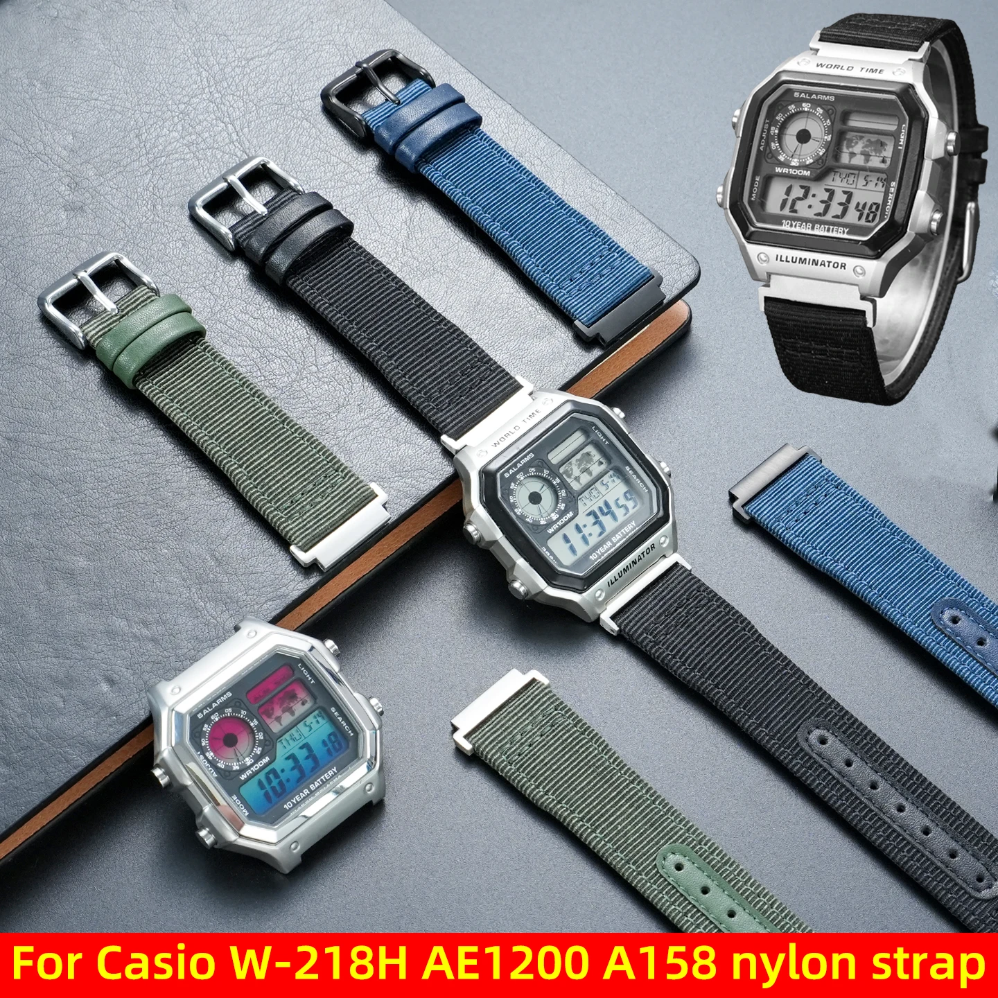 pulseira-de-nylon-para-relogio-casio-ae1200wh-1300-1000-1500-ae-1200-a158w-a159-pulseira-de-lona-modificada-a-prova-d'agua-para-esportes-ao-ar-livre-18mm