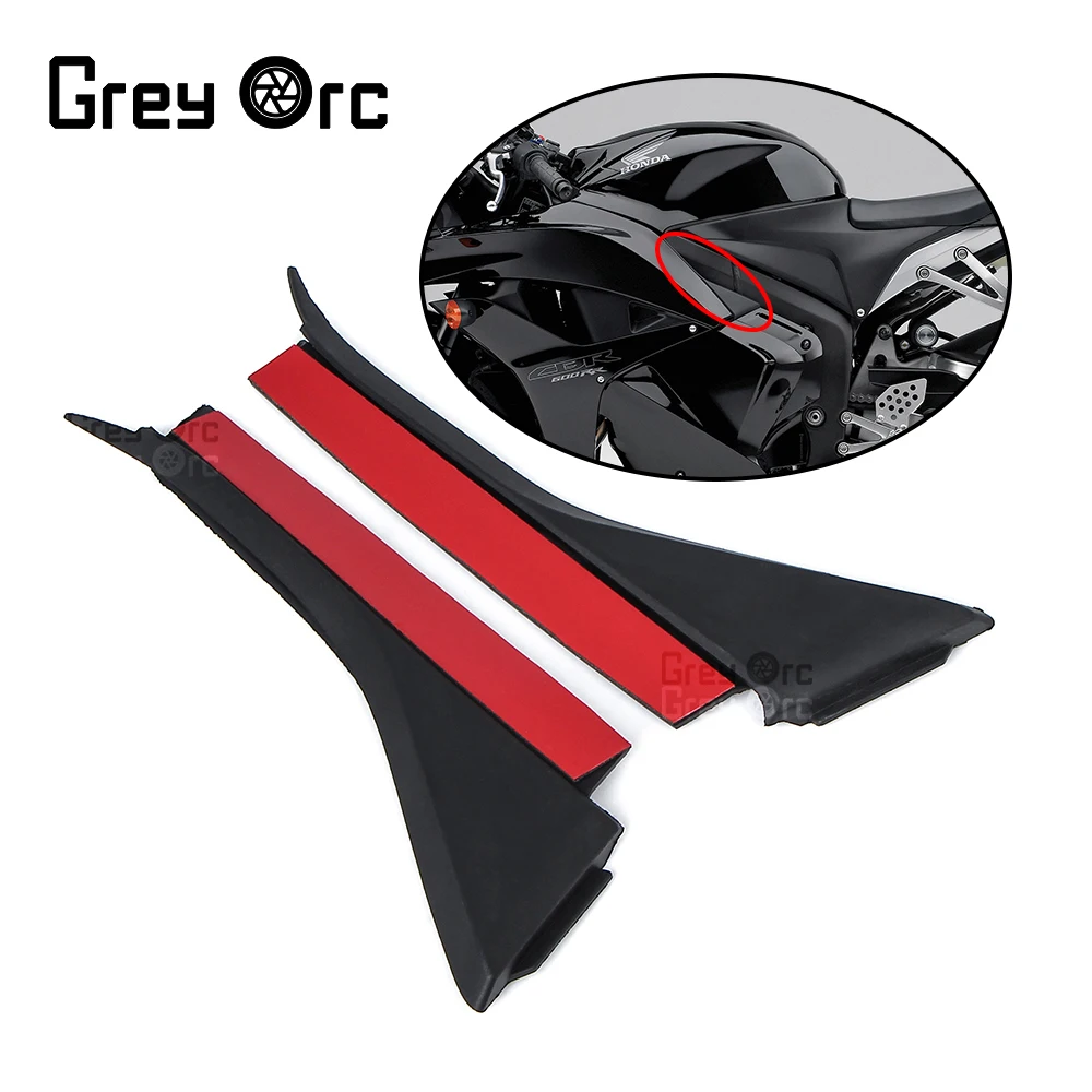 Non-slip Side Fuel Tank Stickers Waterproof Pad Rubber Sticker For Honda CBR600RR F5 2007-2012 Cladding Board Sealing Tape