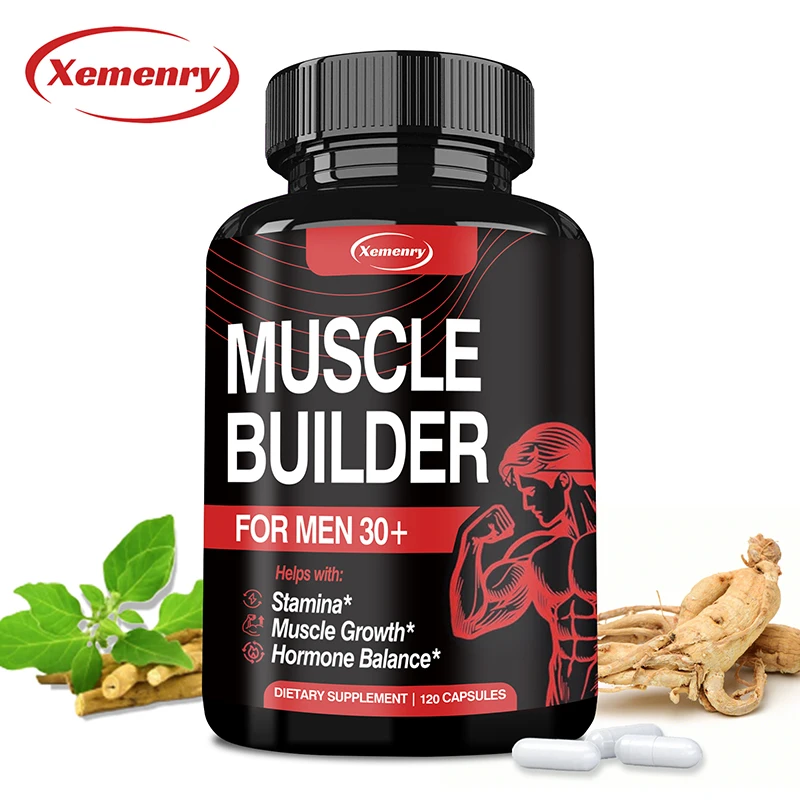 Muscle Builder Supplement - Muscle Mass Increase, Anabolic Activity Support, Muscle Development, Increased Strength