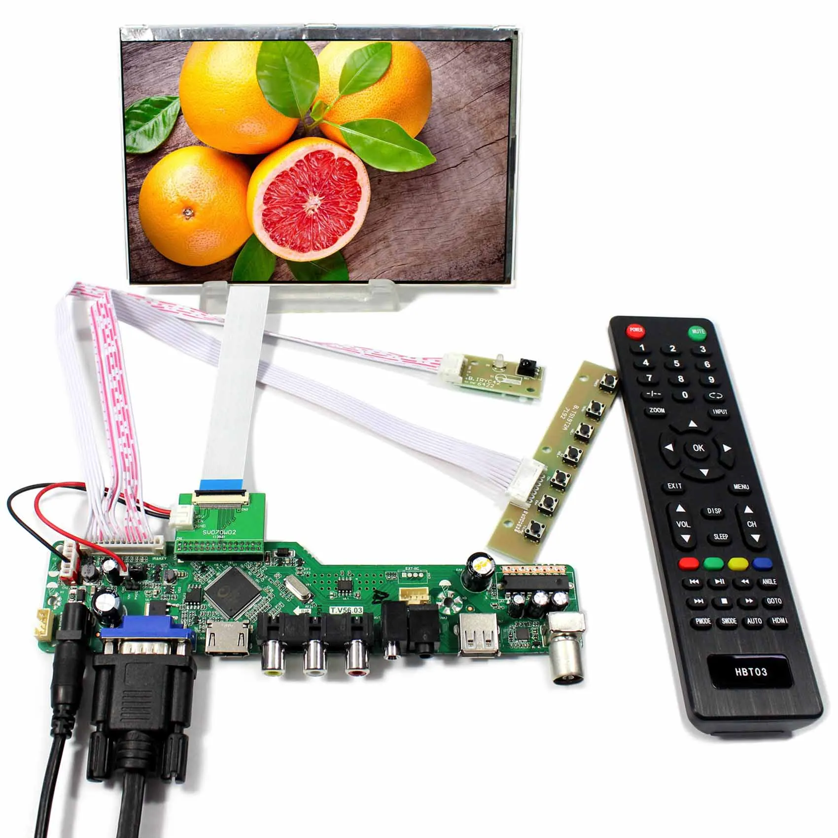 TV PC HD MI CVBS RF USB AUDIO LCD Driver Board 7