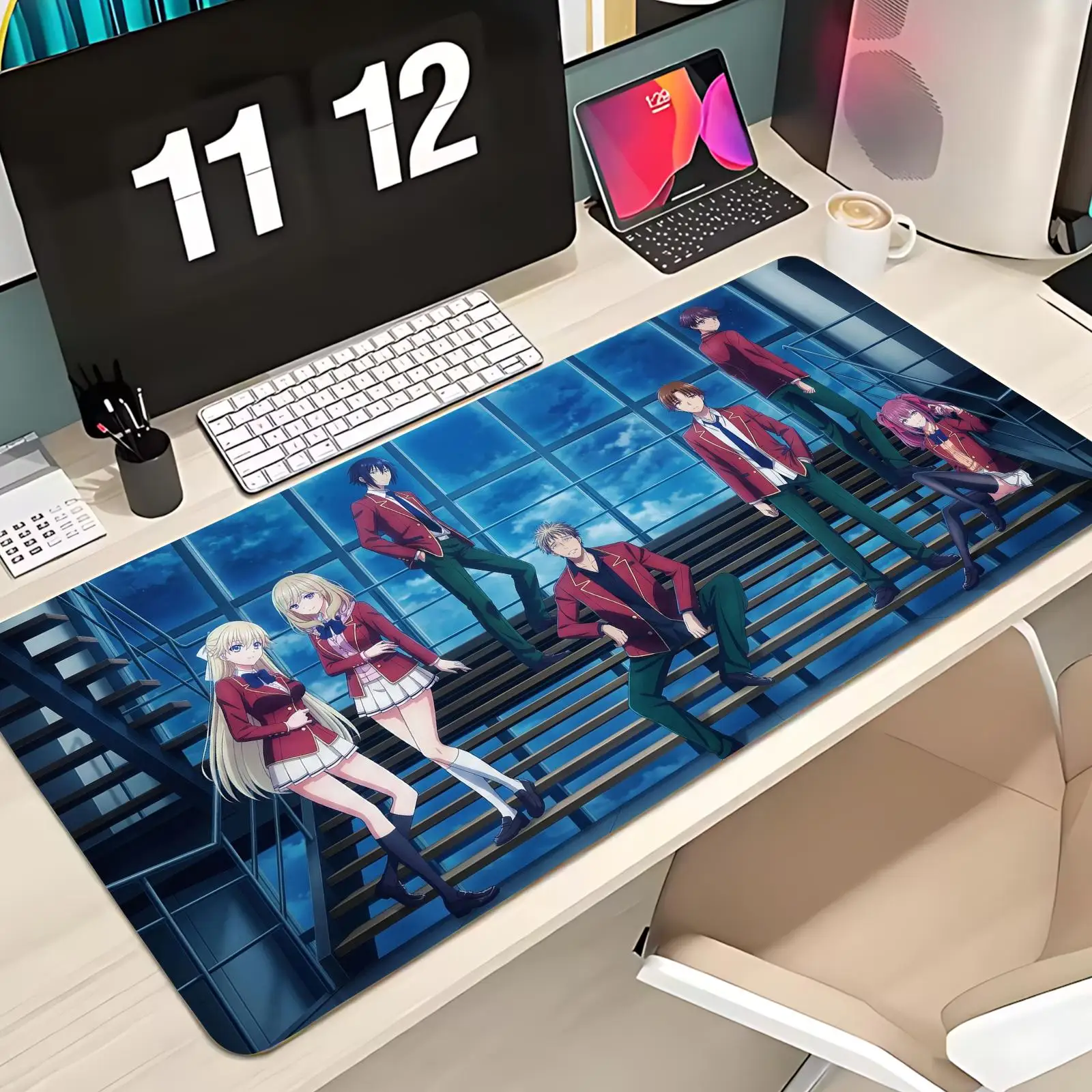 Classroom Of The Elite Mouse Pad Large Extended Gaming Mouse Pad Non-Slip Base for Desk,Game And Office