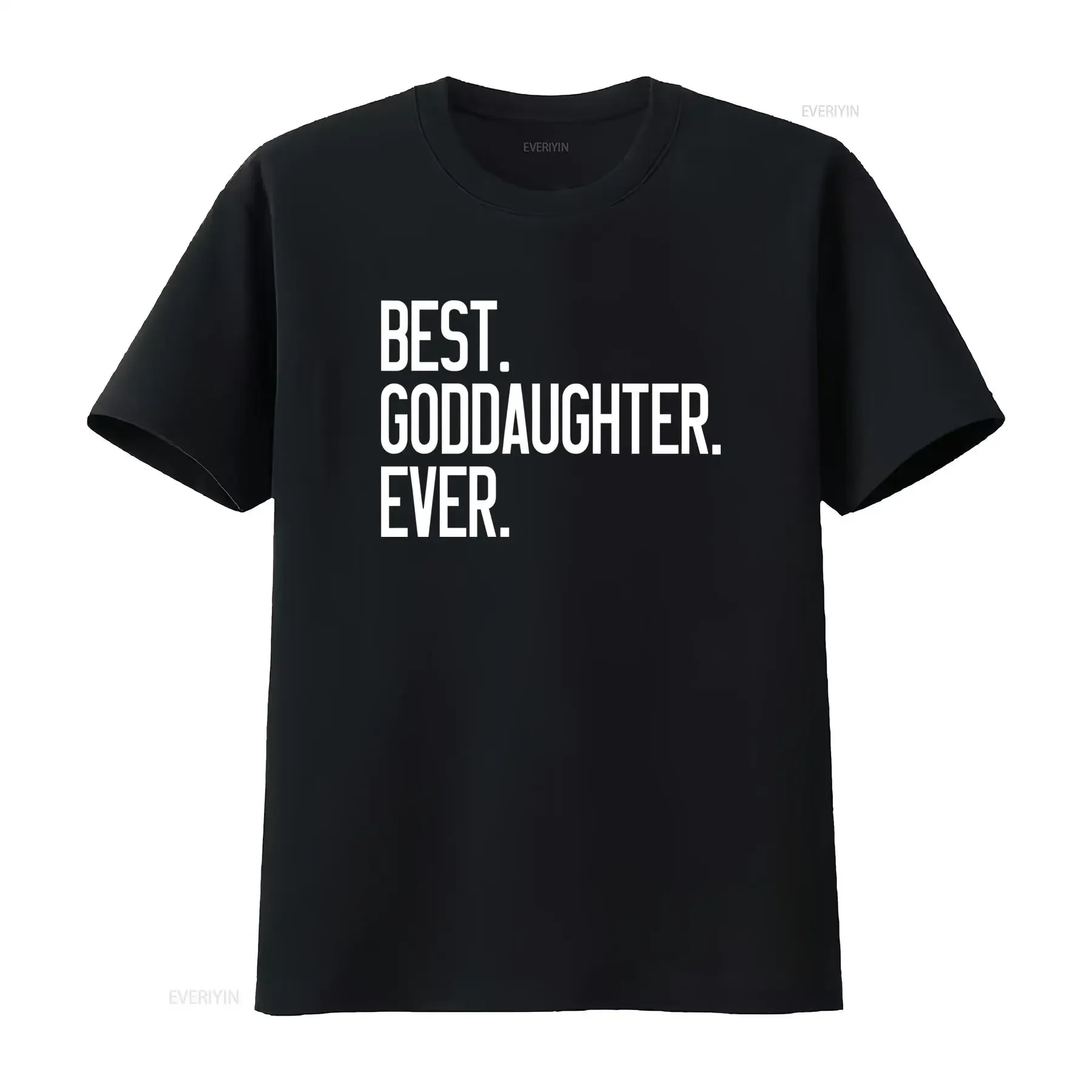 T shirt Melhor Goda de Todos os Tempos Gola Redonda Casual Tecido Ligeiramente Elástico Corte Normal Design com Estampa