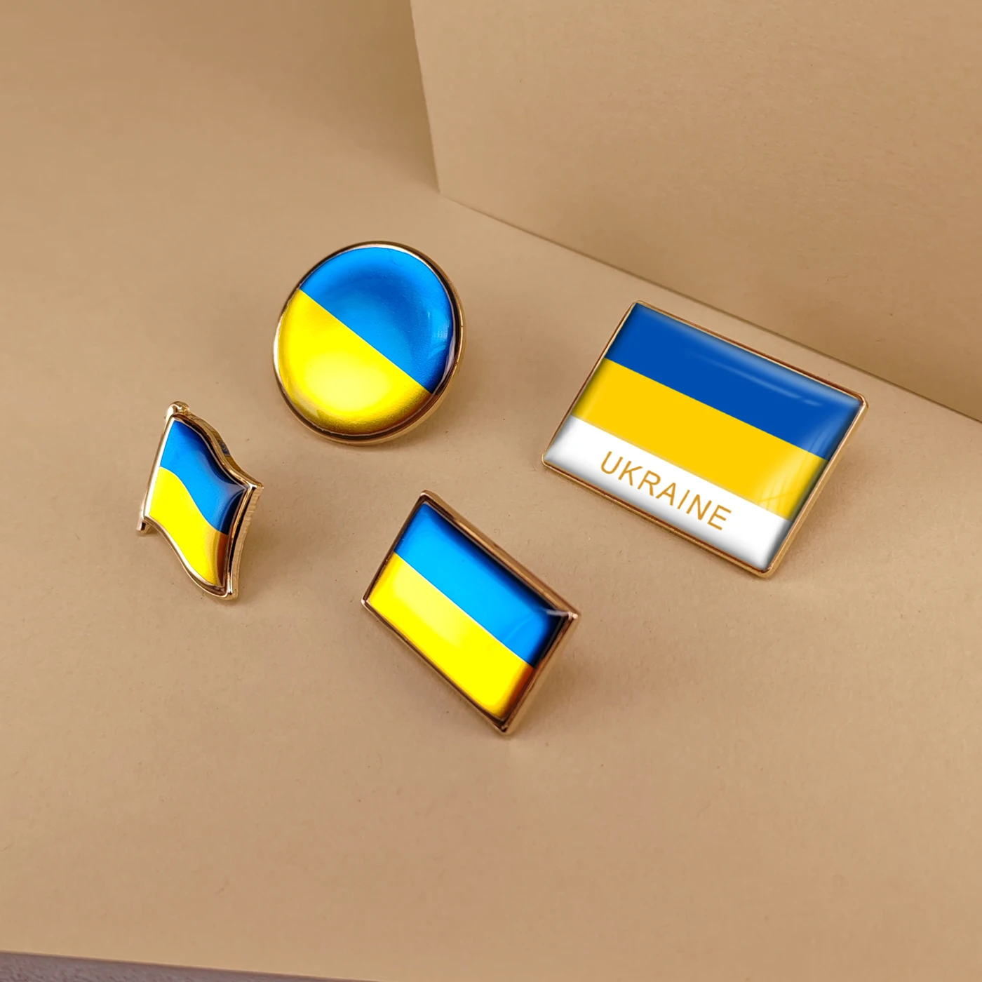 Ukraine Flag Lapel Pins Badges