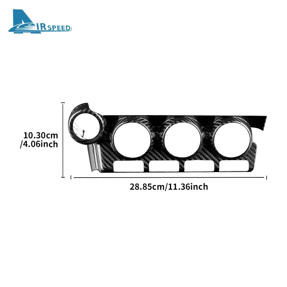 Real Hard Carbon Fiber Cover For Subaru BRZ Toyota GR86 2021 2022 2023 2024 2025 LHD Car Air Conditioning Control Panel Sticker - Image 6