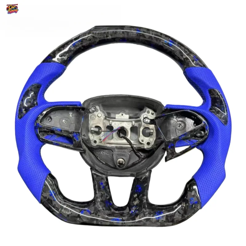 Direct Factory Sale of Forged Carbon Fiber Sports Steering Wheel for Dodge Charger SRT and Durango Hellcat, Customizable